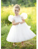 Ivory Stylish Flower Girl Dress Girls Communion Dress